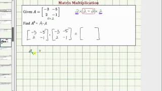 Ex Square a 2x2 Matrix [upl. by Fawnia]