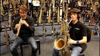 Sopranino amp Bass Saxophone Duet [upl. by Menendez]