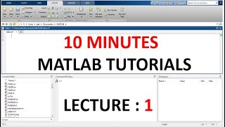 MATLAB Lecture 1  Introduction  MATLAB Tutorials  10 Minutes  UrduHindi Lecture [upl. by Nelli]