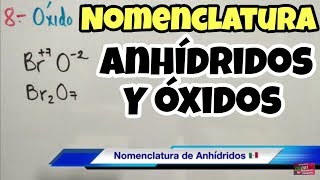 Nomenclatura de Anhídridos y Óxidos [upl. by Albarran]