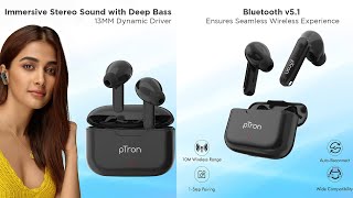 pTron Bassbuds Duo Bluetooth 51 Wireless Earbuds [upl. by Jaf]