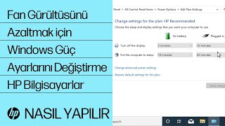 Fan Gürültüsünü Azaltmak için Windows Güç Ayarlarını Değiştirme  HP Bilgisayarlar  HP Support [upl. by Sayette]