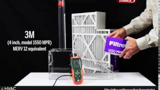 Filter Airflow and Pressure Drop Demo [upl. by Krebs]