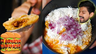 ¡CHILAQUILES RELLENOS CON CHICHARRÓN  La garnacha que apapacha [upl. by Atkinson488]