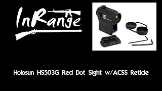 Review Holosun HS503G red dot sight wACSS Reticle [upl. by Eneluqcaj]