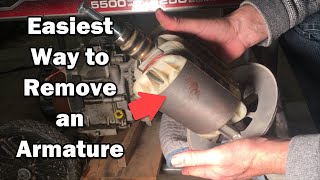 How to Remove a Generator Armature and Stator [upl. by Dick]