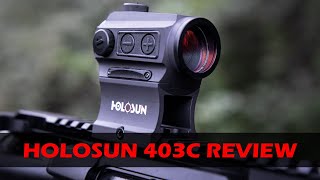 Holosun 403C Review  Solar Powered Red Dot [upl. by Doi940]