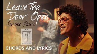 Bruno Mars Anderson Paak  Leave The Door Open Lyrics And Chords [upl. by Arinay]