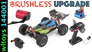 WLtoys 144001 Brushless Motor Upgrade Install [upl. by Sidnarb]