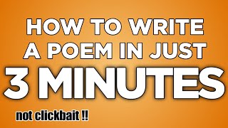 LEARN How to Write a Poem in just 3 MINUTES  Gawa ni Kahel [upl. by Parnas429]