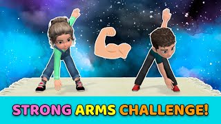 STRONG ARMS CHALLENGE  KIDS DAILY EXERCISES [upl. by Launam]