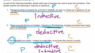 Inductive amp Deductive Reasoning Conjectures Counterexamples [upl. by Eppes726]