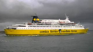 Ferries at the Port of Bastia Corsica [upl. by Naghem]