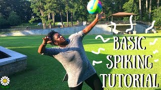 HOW TO SPIKE A VOLLEYBALL  For Beginners [upl. by Ailaham8]