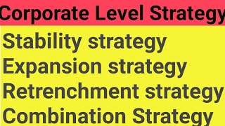 Corporate Level Strategy in Hindi  Strategic management [upl. by Irish]