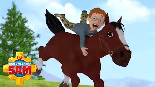 Brandweerman Sam  Wilde Paarden Rennen  Nieuwe Afleveringen  Kinderfilms [upl. by Leoni31]