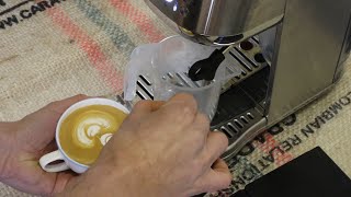 Steaming Perfect Milk for Latte Art with Breville Bambino Plus  Sage Bambino Plus New Method [upl. by Moncear]