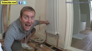 HOW TO INSTALL A COLUMN RADIATOR  Plumbing Tips [upl. by Eedrahs]