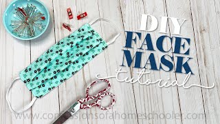 How to SEW a Medical FACE MASK  TUTORIAL [upl. by Lehcim]