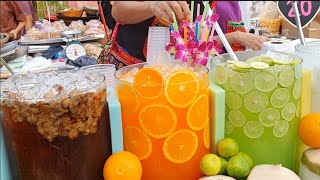 Thai Street Food  Fruit juice  World heritage festival [upl. by Clarance103]