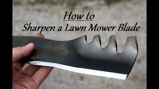 How To Sharpen a Lawn Mower Blade [upl. by Varney]