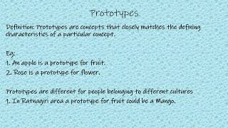 Prototypes Psychology PsychBite [upl. by Lexine736]