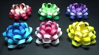 （画用紙）簡単！カラフルで可愛いペーパーフラワーの作り方【DIY】Drawing paperHow to make colorful and cute paper flowers [upl. by Farrel89]