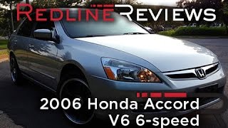 2006 Honda Accord V6 6speed Review Walkaround Exhaust amp Test Drive [upl. by Hersh]