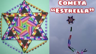 Cómo Hacer un Papalote o Cometa quotEstrellaquot  How to Make Star Kite  Saranggola Star [upl. by Hendon382]