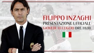 Filippo Inzaghi Presentazione Ufficiale  ITA  AC Milan Official [upl. by Eyllib]