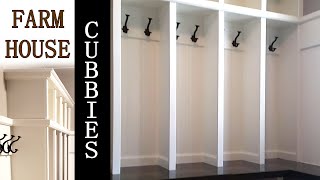 DIY Farmhouse Cubbies Built From Scratch for my Mudroom  Yeah Pete [upl. by Ahsieki746]