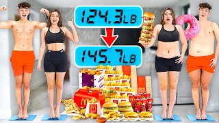 Who can GAIN the MOST WEIGHT in 1 Hour  Challenge [upl. by Lenrow]