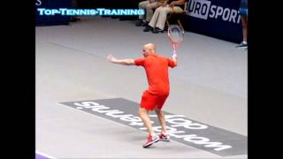 Andre Agassi Forehand Slow Motion [upl. by Mohammed]