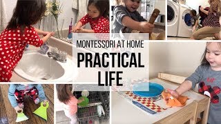 MONTESSORI AT HOME Practical Life for Toddlers [upl. by Ocimad662]