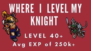 Tibia Where to Solo PG a Lvl 40 Knight [upl. by Mireille]