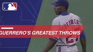 New Hall of Famer Vladimir Guerrero shows off his arm [upl. by Shamus429]