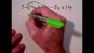 Solving Algebraic Equations Involving Parentheses [upl. by Odlanyer849]