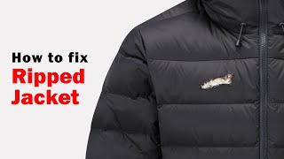 How to fix a ripped jacket without stitching [upl. by Nnyltiak]