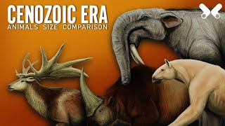 CENOZOIC ERA  Animals Size comparison Paleoart [upl. by Yssej326]