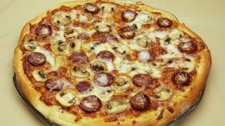 Mushroom Pizza Recipe  Pepperoni Pizza [upl. by Minor]