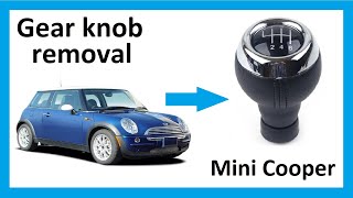 How to remove the gear knob from BMW Mini Cooper [upl. by Lavery]