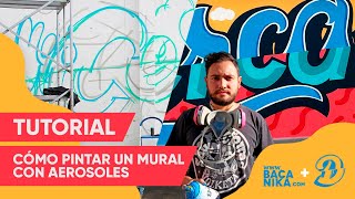 TUTORIAL Cómo pintar un MURAL con AEROSOLES [upl. by Arondel]