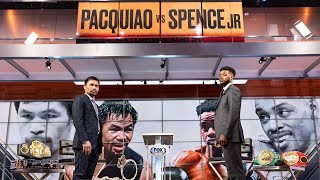 Manny Pacquiao vs Errol Spence Jr  Kick Press Conference [upl. by Adiaros]