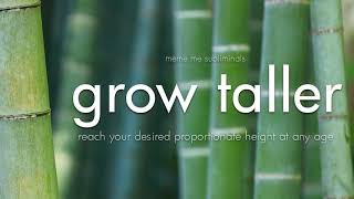 GROW TALLER Activate Rapid Height Growth  Subliminal Affirmations [upl. by Yr215]