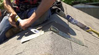 How To Install a temporary roof anchor [upl. by Sedda]