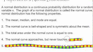 Properties of a Normal Distribution [upl. by Amar]