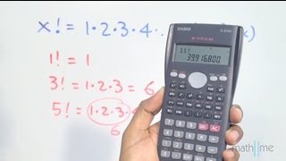 Número factorial en la calculadora científica [upl. by Peursem]