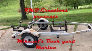 Boat Trailer to Utility trailer conversion Part 1 [upl. by Nodarb]