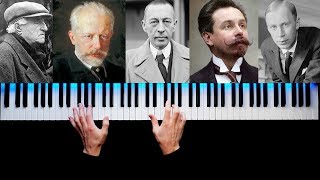 TOP 5 MOST FAMOUS RUSSIAN PIANO PIECES [upl. by Whitaker]