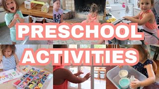 ACTIVITIES FOR 4 YEAR OLDS AT HOME  PRESCHOOL ACTIVITIES FOR 4 YEAR OLDS [upl. by Rogers1]